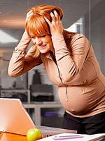 Стресс в период беременности приводит к астме
